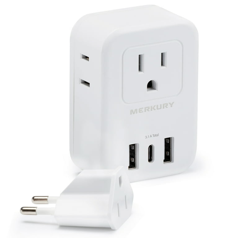 Merkury Innovations EU Travel Adapter with 6 Outlets & USB photo 7