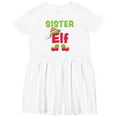 thumbnail image 3 of Inktastic Christmas Sister Elf Girls Toddler Dress, 3 of 5