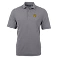 thumbnail image 2 of Men's Cutter & Buck Black Missouri Tigers Throwback Logo Virtue Eco Pique Stripe Recycled Polo, 2 of 3