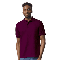 Gildan Men's DryBlend Jersey Polo Shirt Perfect Button Down Golf Polo Shirts for Men, Maroon 2XL GR88