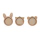 thumbnail image 5 of Marco de punto de cruz de 3 piezas con forma de mini gato, oso, conejo, aros de madera para bordar, kit de punto de cruz de madera para manualidades., 5 of 7