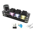 thumbnail image 1 of Big sale! Programming Macro Custom Knob Keyboard RGB 6 Key Copy Mini Button Paste uk M4R5, 1 of 8
