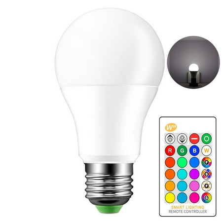 

RGB LED Bulb Dimmable High Brightness Multiple Lighting Modes Flicker Free Energy-saving Illumination Universal Remote Control LED Light Bulb RGB Party Lamp Decor for Home