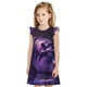 thumbnail image 1 of Fotbe Purple Hippo In Water Vestido de Dormir para Niñas de 3 a 10 Años, Mangas Cortas, Estilo Princesa, Pijama Camisón con Mangas Voladas-Small, 1 of 6