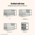 thumbnail image 4 of Dream On Me Synergy Convertible Baby Crib and Changer in Pebble Grey with Detachable Changing Table, 4 of 8