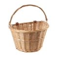 thumbnail image 1 of Cesta para bicicletas Cesta para guardar bicicletas con correas ajustables Accesorios para bicicletas Mango color madera, 1 of 8