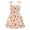 style-01 Orange, variante sur Gubotare Robe de Fête pour Enfant Robe Décontractée pour Bébé Fille Robe Smockée pour Tout-Petit Robe d'Été à Imprimé Floral pour le Printemps et l'Été 3T 4T (Marine, 3-4 Ans)