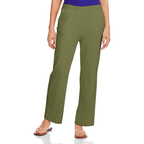 Women's Knit Pull-On Pant available in Regular and Petite - Walmart.com