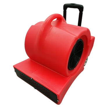 INTBUYING 3 Speed Air Mover Carpet Dryer Blower Floor Fan Red 220V 4942CFM Cold Air/Warm Air