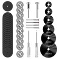 thumbnail image 1 of Juego de ruedas giratorias Kuenuilr, 44 unidades, de resina HSS Diamond, 1 of 7