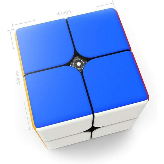2x2 Puzzle Cube Stickerless Honeycomb Design IPG Core 49mm