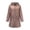 A001- Coffee, variant on Outdoor Activities Travel Activities Polka Dot Hooded Waterproof Rain Jacket Waist Cinched Button Front Windbreaker Coat Brown Extra Large 1 Piece