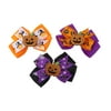 3pcs Halloween Hair Accessories Pumpkin Bowknot Hair Clips Barrettes for Kids