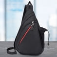 thumbnail image 1 of Bolsa de pecho para hombre Crossbody Bag Multi-bolsillos Messengers Bag Anti Theft Casual para entrenamiento deportivo Barbie Nuevos Originales, 1 of 7