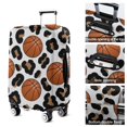thumbnail image 5 of White Leopard Basketballs Pattern Luggage Cover Fashion Suitcase Cover Baggage Covers Fit 25-28 Inch Luggage (Go Travel), 5 of 5