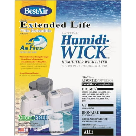 BestAir Extended Life Wick Replacement Humidifier Filter