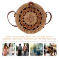 thumbnail image 3 of FONDOTIN Natural Rattan Woven Bag with Round Design and Cotton Material for Fashionable Use, 3 of 7
