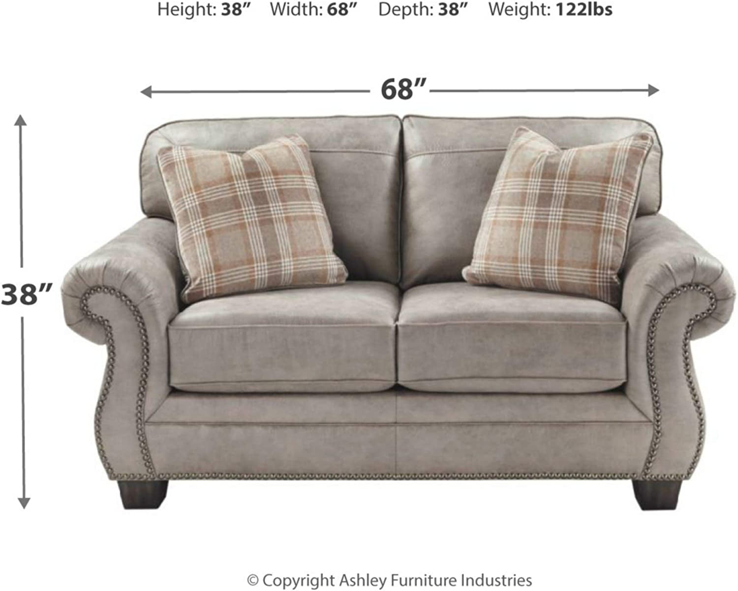 Ashley Larkinhurst Sleeper Sofa Queen Earth Baci Living Room