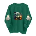 thumbnail image 2 of Meichang Oversized Sweatshirts Women Halloween Ghost Graphic Sweatshirt Party Tops Fall Long Sleeve Crewneck Sweatshirts Holiday Cozy Pullover, 2 of 5