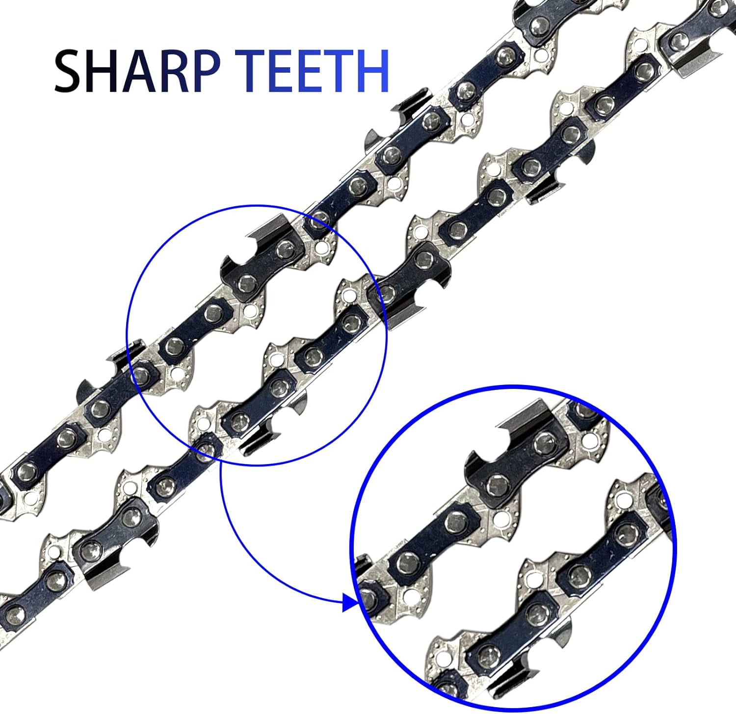 Opuladuo 2PC 18" Chain Replacement for EGO CS1804 CS1800-3/8" Pitch .050" Gauge 62 Drive Links