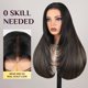 thumbnail image 5 of Peluca TESLAL Balayage Wear and Go, sin pegamento, 6 x 6 pulgadas, recta, 22 pulgadas, 5 of 8