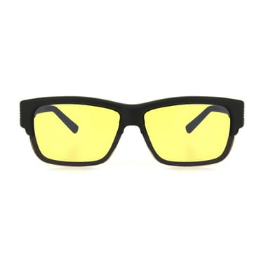 Solar Shield Dioptics Unisex Rectangle Sport Sunglasses Black