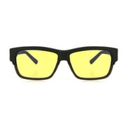 Solar Shield Dioptics Rectangle Black Sunglass