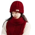 thumbnail image 1 of CSChome Hat Scarf Set Winter Hat Scarf Set - Unisex Solid Color Thickened Warm Comfortable Long Scarf Beanie, 1 of 7