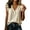 #513-Beige, variant on Favoffer Women's Linen Tank Top Solid Color Decorative Button Ruffle Trim Sleeveless Summer Daily Casual Casual Blouse
