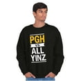 thumbnail image 5 of Funny PGH Pennsylvania Vs All Yinz Sweatshirt for Men or Women Brisco Brands S, 5 of 6