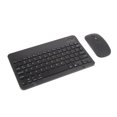 thumbnail image 2 of Teclado y ratón Bluetooth, delgado y liviano, combo de teclado y ratón con retroiluminación para teléfonos móviles, tabletas, teclado retroiluminado de siete colores de 10 pulgadas, teclado negro, 2 of 10