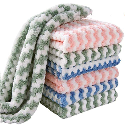 Household Cleaning Microfiber Kitchen Towels 10 Pack Dishcloths color random 