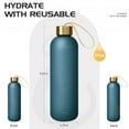 thumbnail image 6 of Opard 27oz Water Bottles with Times to Drink Reusable Motivational Water Bottle with Time Marker and Strap BPA Free Frosted Plastic for Gym, Sports,Travel,Blue, 6 of 6