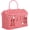 Pink, variant on Rattan House Shaped Basket, Handmade Wicker Storage Basket with Lid & Handle, Vintage Decorative Shelf Organizer(pink)Q