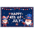 thumbnail image 3 of Decorative Gnomes Independence Day Banner Patriotic July 4th Theme Celebration for Outdoor Party Holiday Event, 3 of 8
