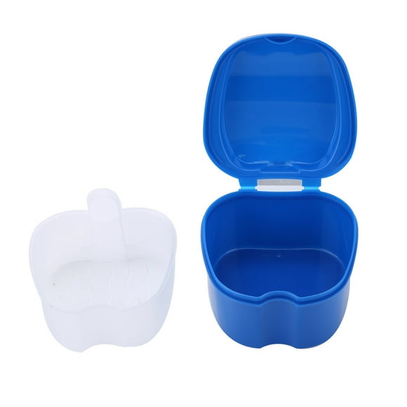 Denture Case, Denture False Teeth Storage Box Case With Filter Screen Appliance Denture Bath Box Denture Baths Suitable For Dentures Partial Dentures Retainer Cleaning Cases