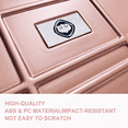 thumbnail image 6 of Speskiste 4 Piece Luggage Sets PC ABS Durable Suitcase Spinner Wheels TSA Lock (12/20/24/28)Rosegold, 6 of 8