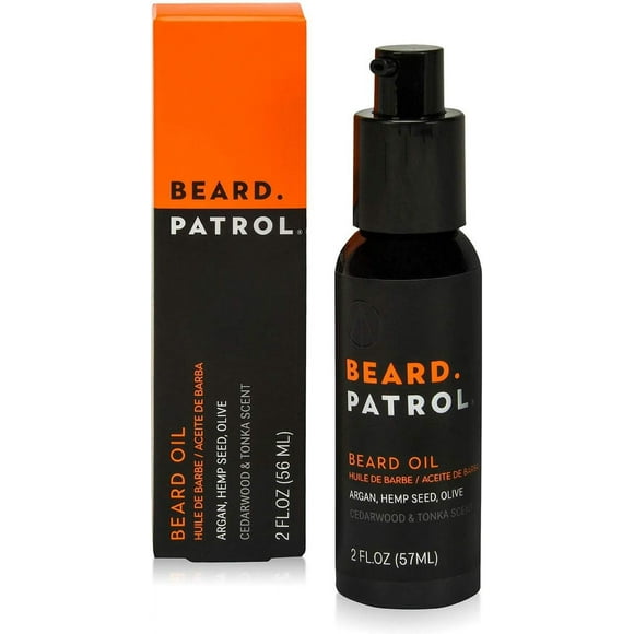 Beard Patrol Men's Beard Oil - Softens, Smooths & Strengthens Beard Growth – Grooming Beard and Mustache 2 fl.oz