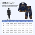 thumbnail image 4 of Balery Elegant Dog Mandala Art Pattern Pajama Sets for Men Long Sleeve 2 Piece Sleepwear Loungewear Sets Soft PJ's with Pockets Long Sleeve Comfy Pj Sets-Medium, 4 of 7