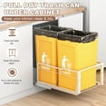 thumbnail image 3 of Pull Out Trash Can Under Cabinet with Soft-Close Slides, Heavy Duty Under Sink Garbage Can Slide Out Kit for Kitchen, 3 of 6