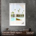 thumbnail image 2 of Poolside Predator Shadowbox Print Coastal Art Prints by Notoriart, White Frame, 37 x 55, 2 of 7