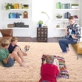 thumbnail image 2 of LOCHAS Soft Indoor Modern Area Rugs Fluffy Carpets for Living Room Bedroom Home Decor Nursery Rug, 5.3'x7.5',Camel, 2 of 8