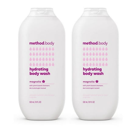 Method Body Wash - Magnolia Scent, Hydrating Body Wash, 18 Fl Oz 2 Pack