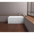 thumbnail image 3 of Aqua Eden VTAP5430R22TS 54-Inch Acrylic Rectangular 2-Wall Corner Alcove Tub, Right Hand Drain in Glossy White, 3 of 8