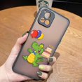 thumbnail image 3 of Matte Case for VIVO Y93 Y91C Y91 Y85 Y77 Y76 Y75 Y73 Y72 Y71 Y53 Y52S Y50 Y35 Y22 4G 5G Case Funda Shell Cute Cartoon Crocodile, 3 of 5