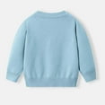 thumbnail image 4 of Toddler and Kids Sweater Cardigans V Neck Button Up Long Sleeve Knitwear Boys Girls Soft Cotton Knit Outerwear (2-3 Years, Light Blue), 4 of 4