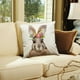 thumbnail image 2 of Puntoco Easter Day Pillowcase Linen Rabbit Pillowcase for Home Decoration 18X18 Inches, 2 of 2
