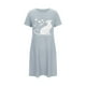 thumbnail image 4 of Camisón corto de mujer, vestido de largo medio con estampado de moda, camisón corto extragrande de mujer, camisón de manga corta con estampado de pecho a la moda, camisón de mujer, 4 of 4