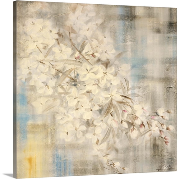 Great BIG Canvas | "White Cherry Blossom III" Canvas Wall Art - 30x30