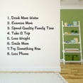 thumbnail image 3 of Family Drink More water Exercise More Inspirational Quotes & Sayings Wall Decal Decoration Take a Trip Loose Weight Motivational Lettering Lasts Years and Easily Removable - Size: 30 In(W) x 24 In(H), 3 of 5